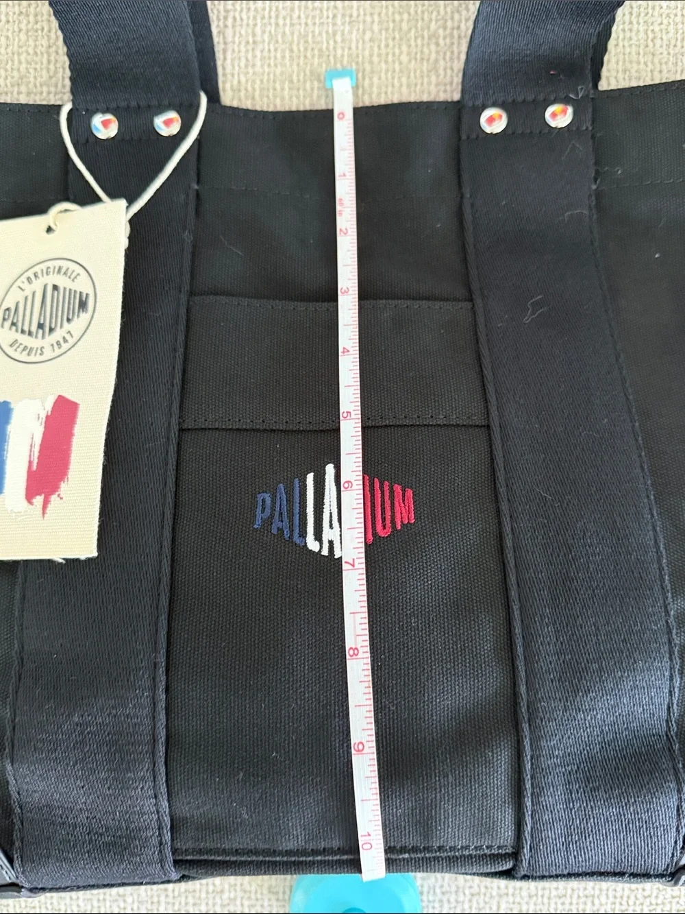 BNNW Palladium Black Canvas Messenger Tote